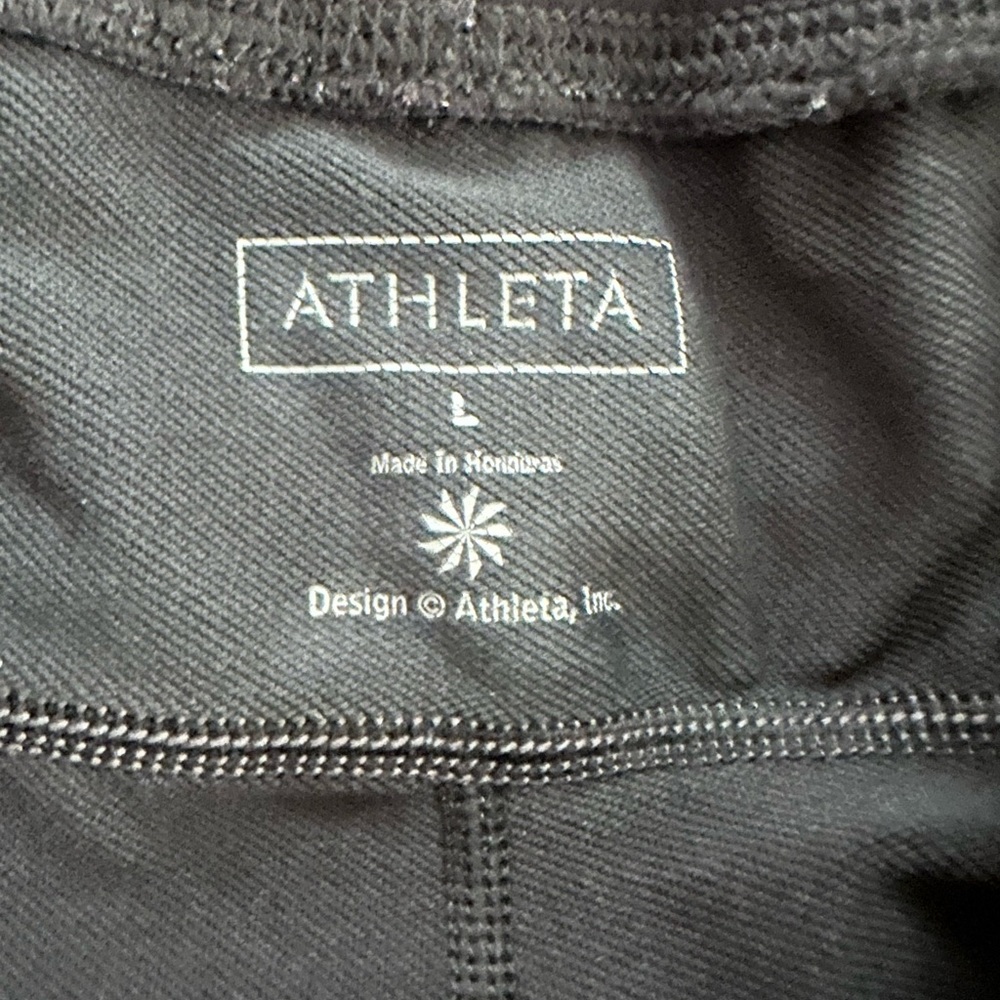 Athleta Women Black Bootcut Yoga Stretch Nylon Pants 41151 Large - Picture 3 of 9